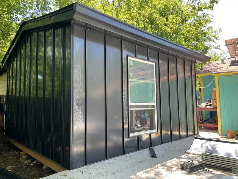 Black standing seam metal wall panels for Metal Roof Installation in Wilkinsburg